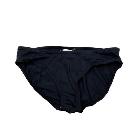 Nike Black Ladies Bikini Bottoms with Bright Orange Swoosh on Back Size 8 - Picture 1 of 5